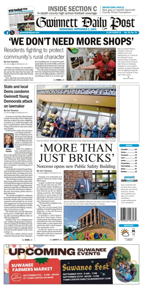 Cover of Gwinnett Daily Post