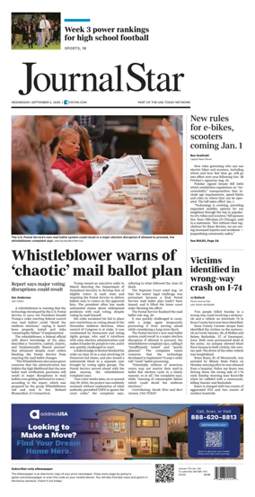 Cover of Journal Star (Peoria)