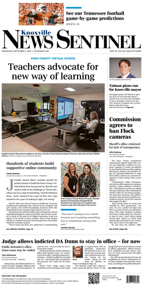 Cover of Knoxville News Sentinel