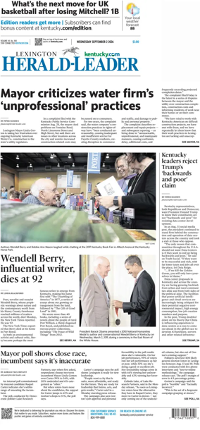 Cover of Lexington Herald-Leader