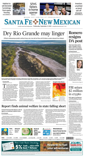 Cover of Santa Fe New Mexican