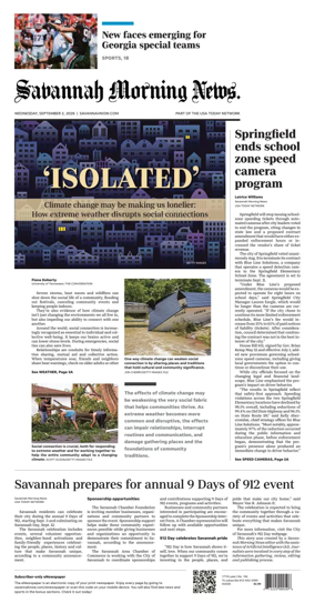 Cover of Savannah Morning News