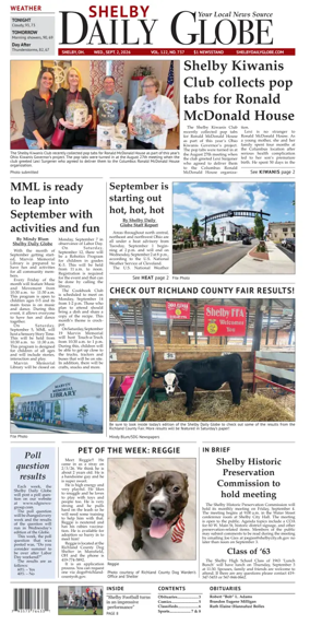 Cover of Shelby Daily Globe
