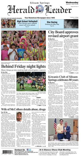 Cover of Siloam Springs Herald Leader
