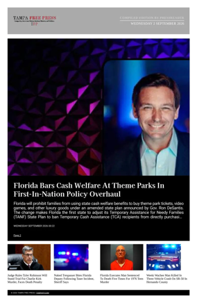 Cover of Tampa Free Press