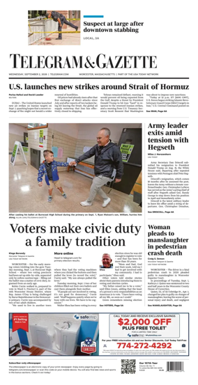 Cover of Telegram & Gazette