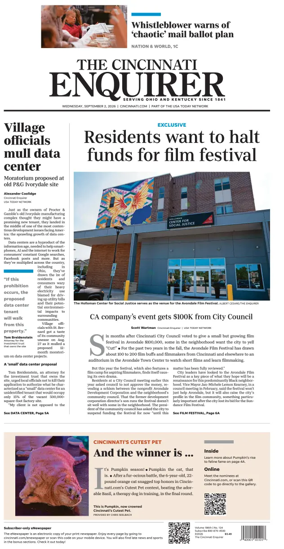 Cover of The Cincinnati Enquirer