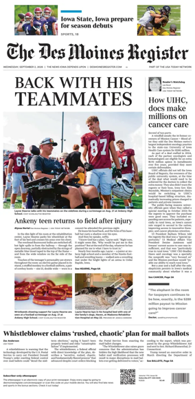 Cover of The Des Moines Register