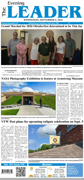 Cover of The Evening Leader