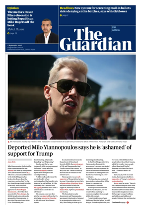 Cover of The Guardian (USA)