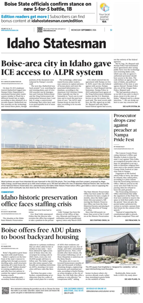 Cover of The Idaho Statesman