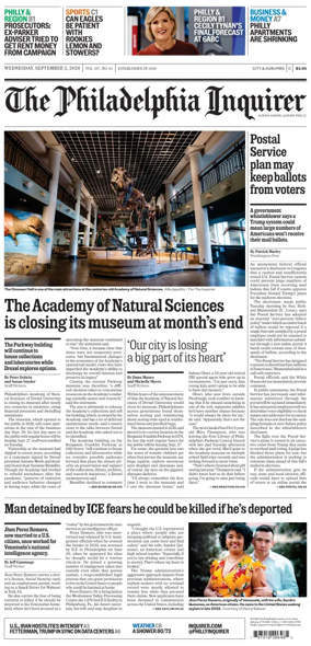 Cover of The Philadelphia Inquirer (South Jersey edition)