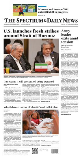 Cover of The Spectrum & Daily News
