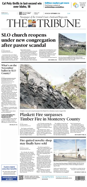 Cover of The Tribune (SLO)