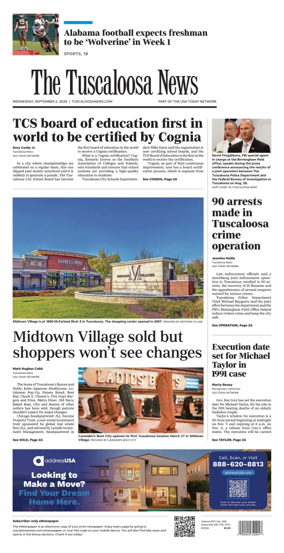 Cover of The Tuscaloosa News