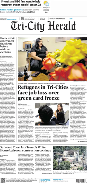 Cover of Tri-City Herald