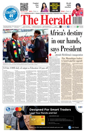 Cover of The Herald (Zimbabwe)