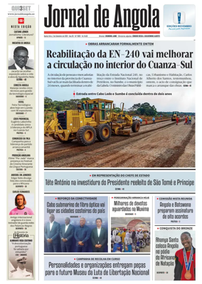 Cover of Jornal de Angola