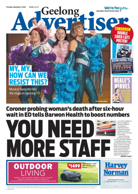Cover of Geelong Advertiser