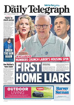 Cover of The Daily Telegraph (Sydney)
