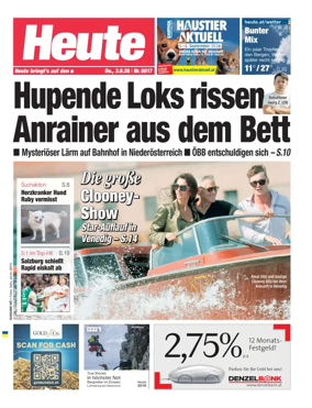 Cover of Heute - Niederosterreich Ausgabe