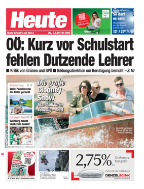 Cover of Heute - Oberosterreich Ausgabe