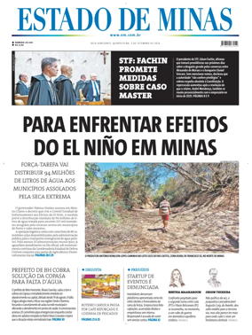 Cover of Estado de Minas (Brazil)
