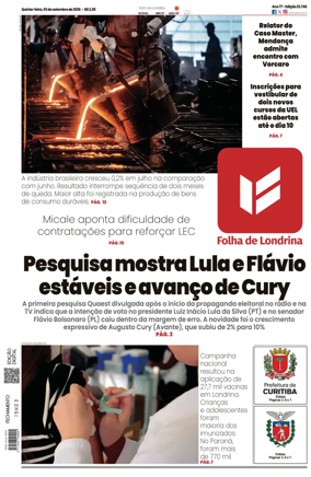 Cover of Folha de Londrina