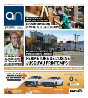 Cover of Acadie Nouvelle