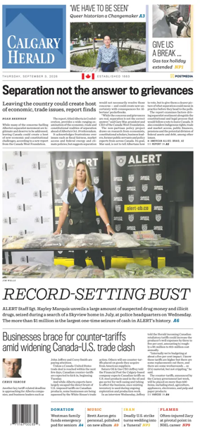Cover of Calgary Herald