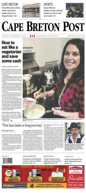 Cover of Cape Breton Post