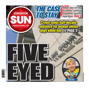 Cover of Edmonton Sun