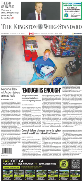 Cover of Kingston Whig-Standard