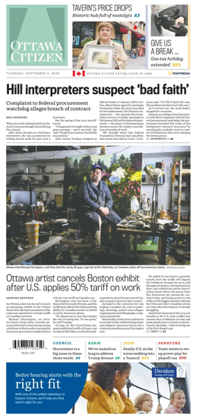 Cover of Ottawa Citizen
