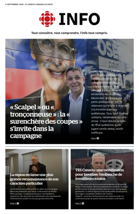 Cover of Radio-Canada Info