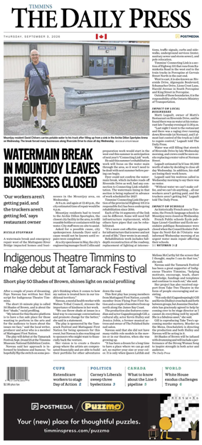 Cover of The Daily Press (Timmins)