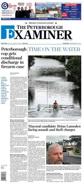 Cover of The Peterborough Examiner