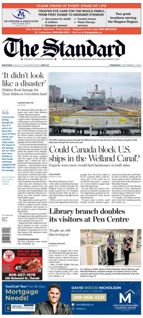 Cover of The Standard (St. Catharines)