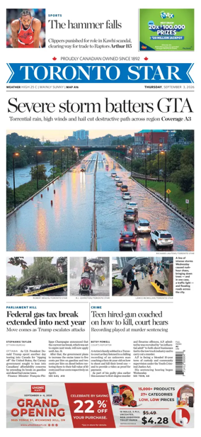 Cover of Toronto Star