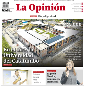 Cover of La Opinion