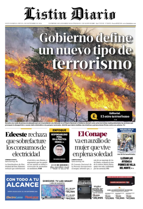 Cover of Listin Diario
