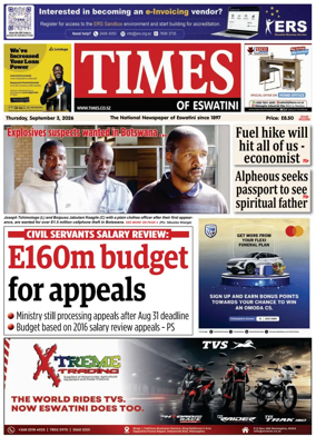 Cover of Times of Eswatini
