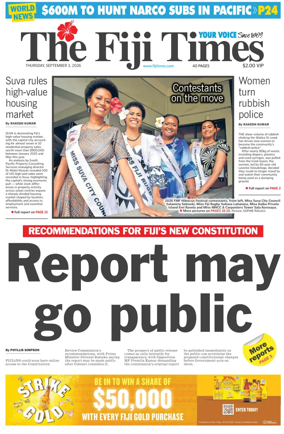 Cover of The Fiji Times
