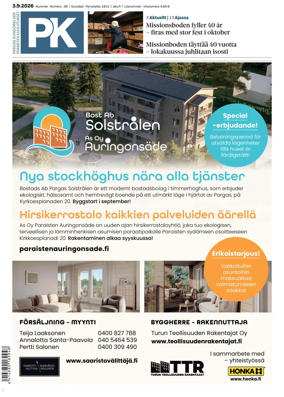 Cover of Pargas Kungorelser - Paraisten Kuulutukset