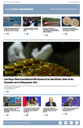Cover of Euronews Business (French)