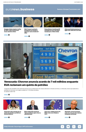 Cover of Euronews Business (Portuguese)