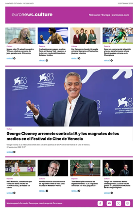 Cover of Euronews Culture and Sport (Spanish) Compiled Edition