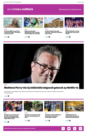 Cover of Euronews Culture and Sport (Turkish) Compiled Edition