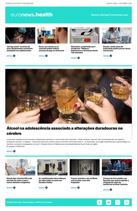 Cover of Euronews Health (Portuguese)
