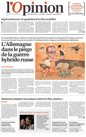 Cover of L'Opinion